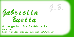 gabriella buella business card